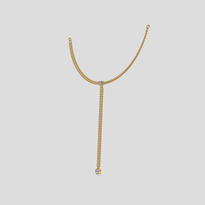 GraceLine Drop Necklace Gold