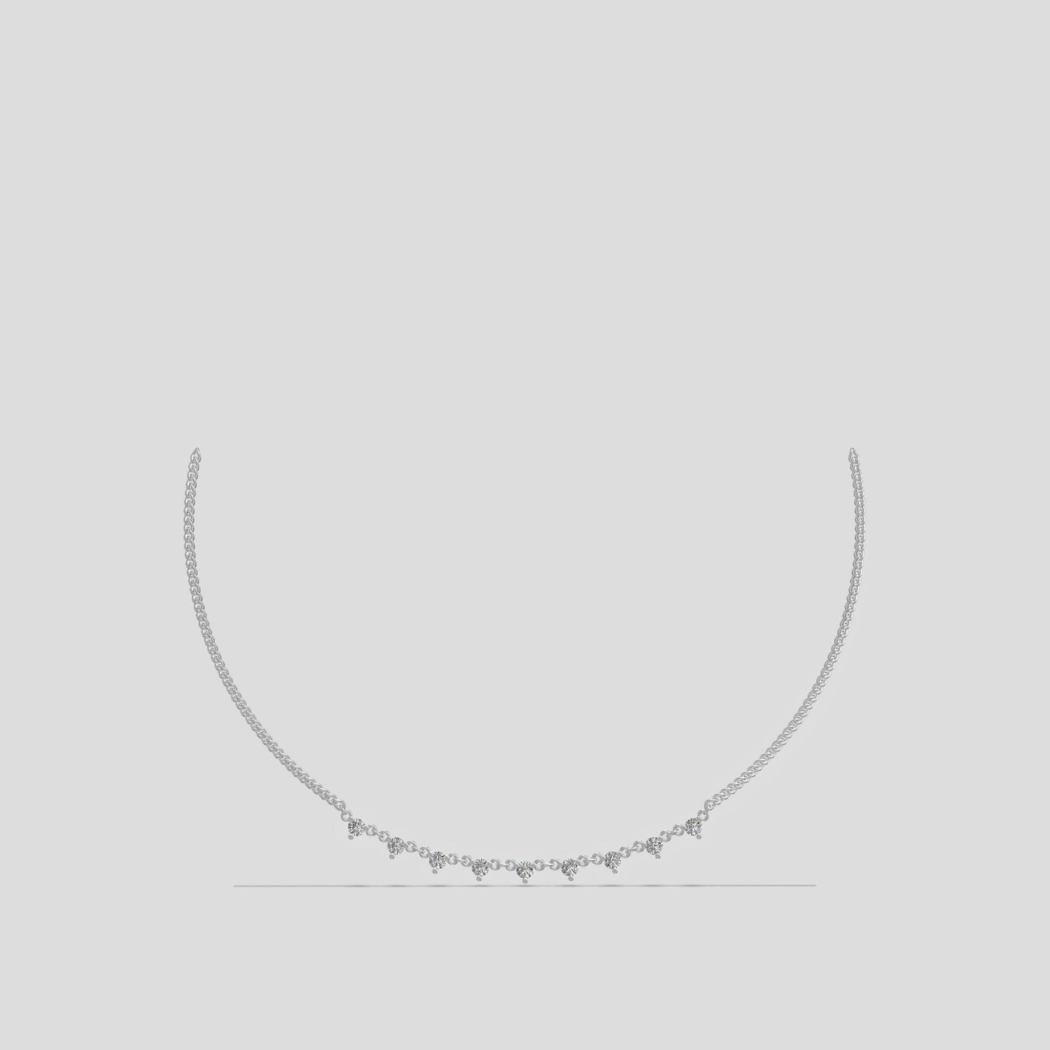 StellaLink – Clustered Spark Necklace Silver