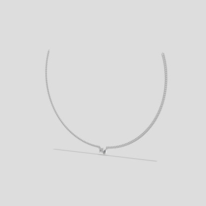 Elegant Duo Diamond Necklace Gold