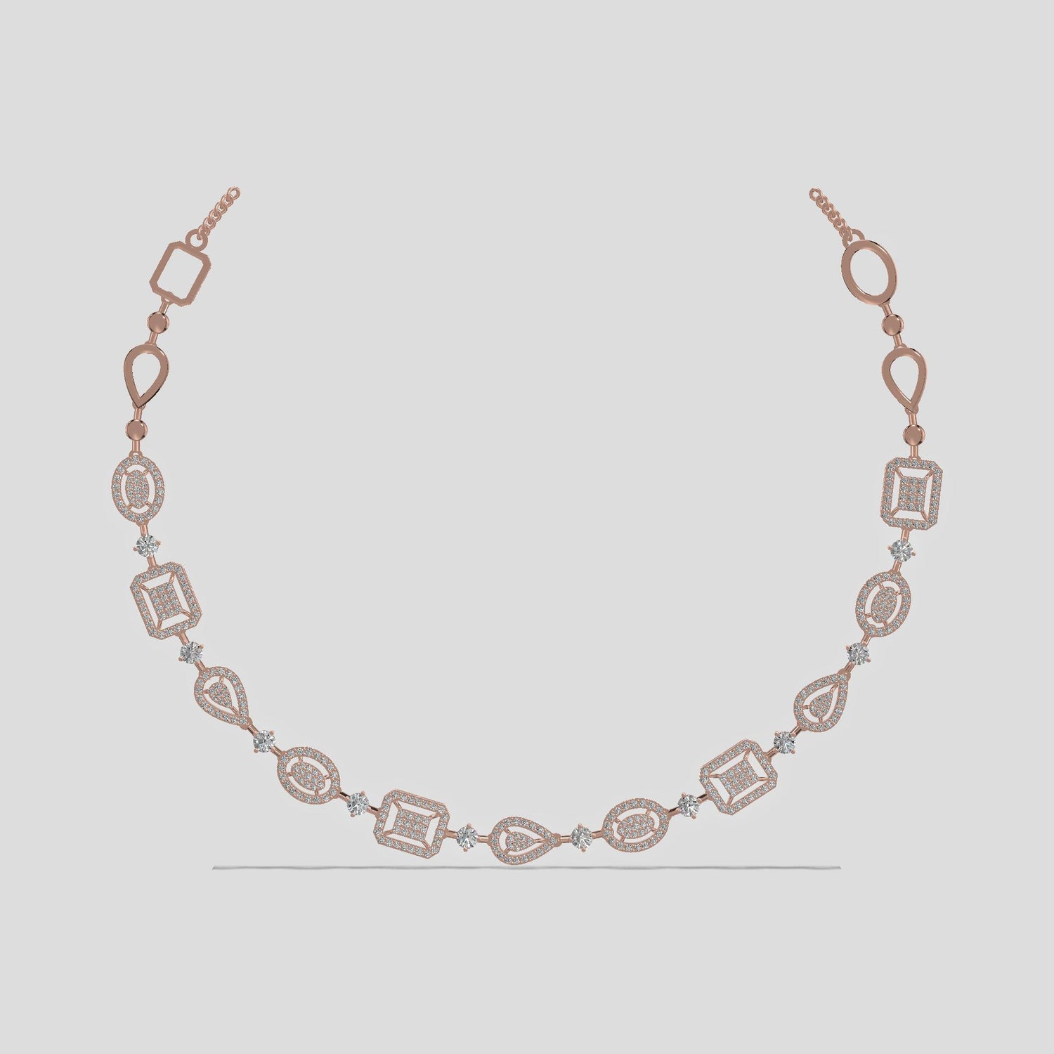 Royal Radiance Diamond Necklace Gold