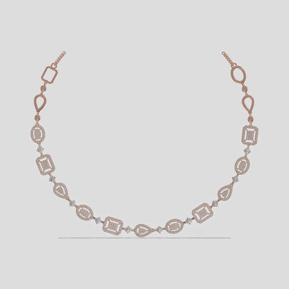 Royal Radiance Diamond Necklace Gold