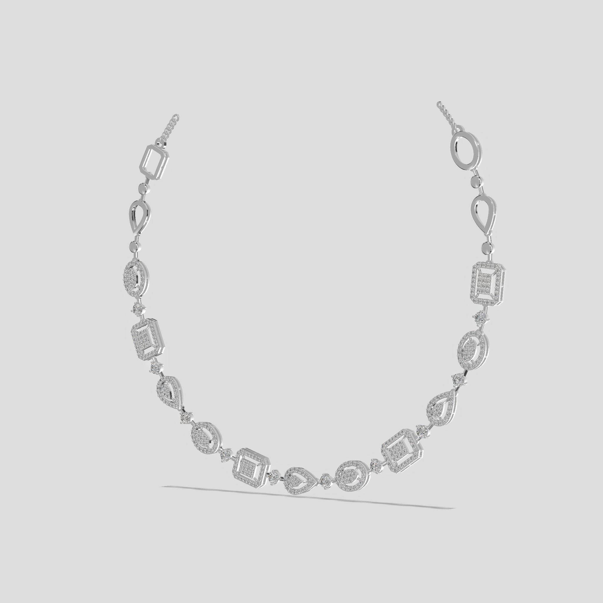 Royal Radiance Diamond Necklace Gold