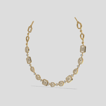 Royal Radiance Diamond Necklace Gold