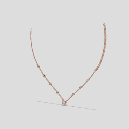 Celeste V – Minimalist Drop Necklace Gold