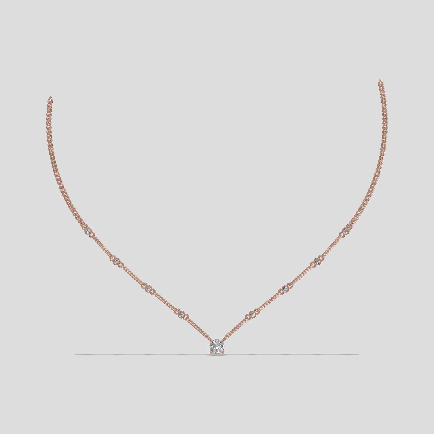 Celeste V – Minimalist Drop Necklace Gold