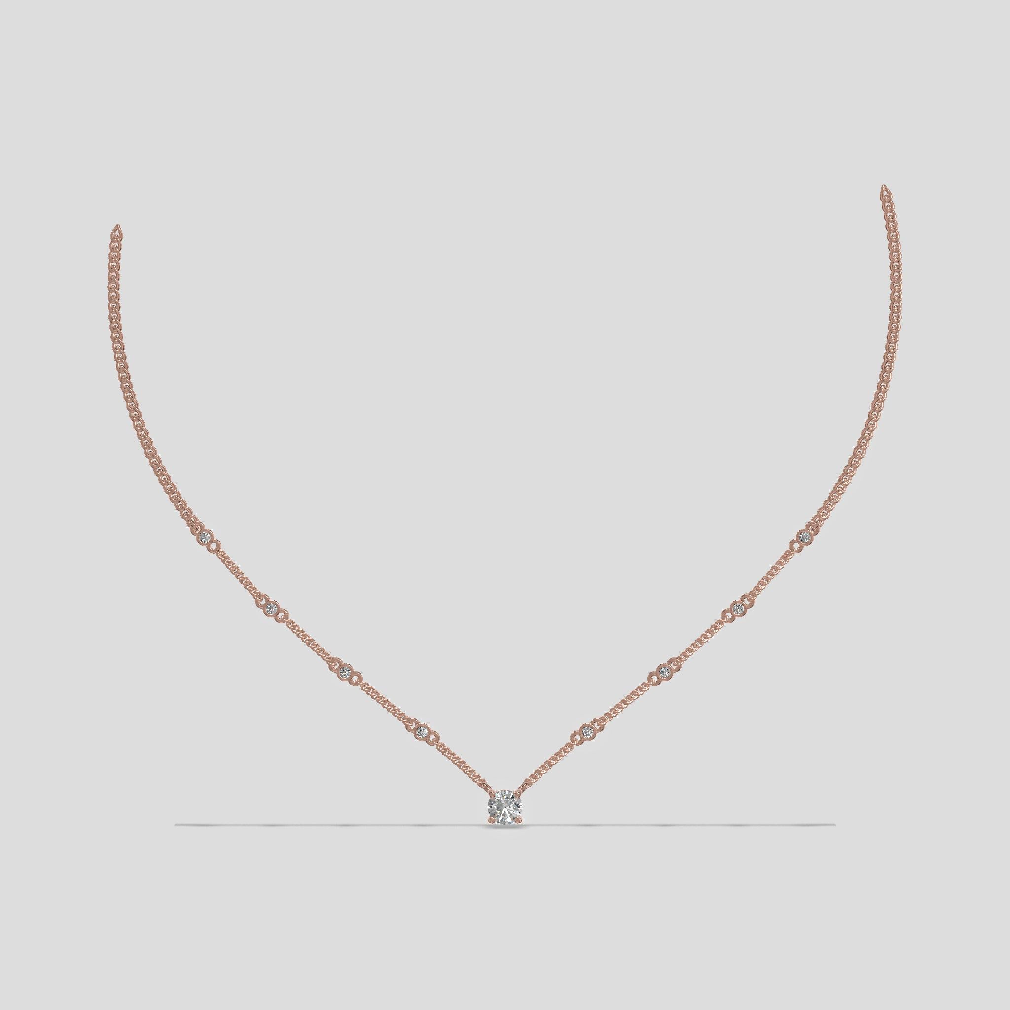 Celeste V – Minimalist Drop Necklace Gold