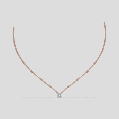 Celeste V – Minimalist Drop Necklace Gold