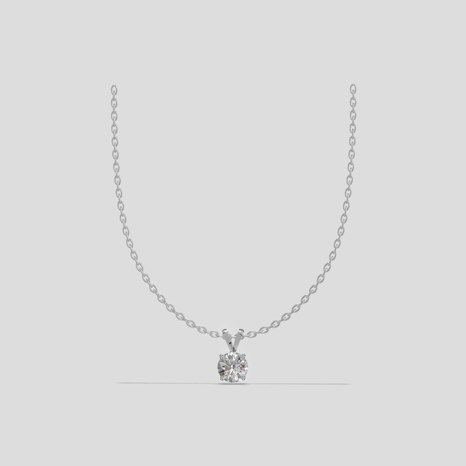 Radiant Solitaire Diamond Pendant Gold