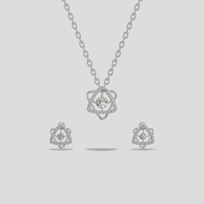 Petal-Knot Chain Set Platinum
