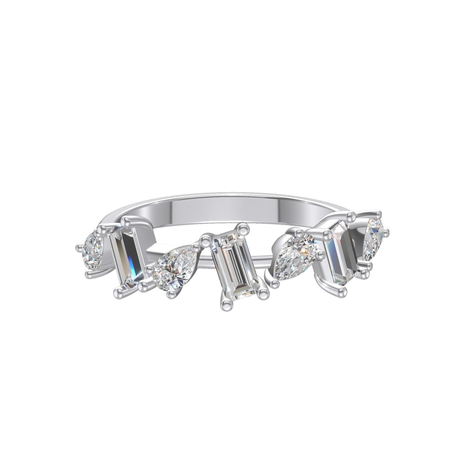 Celestia Dual-Cut Diamond Ring Platinum