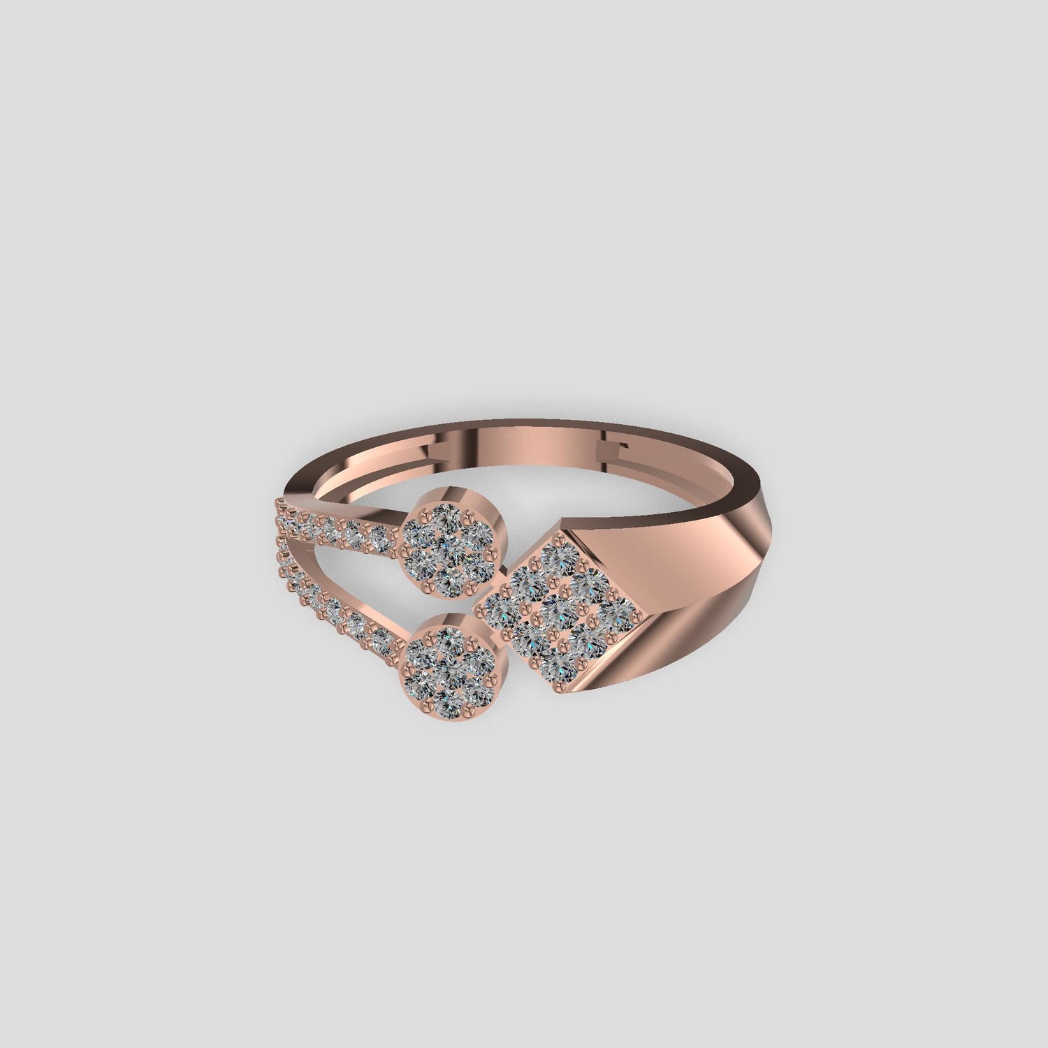 Divine Bloom Diamond Ring Gold