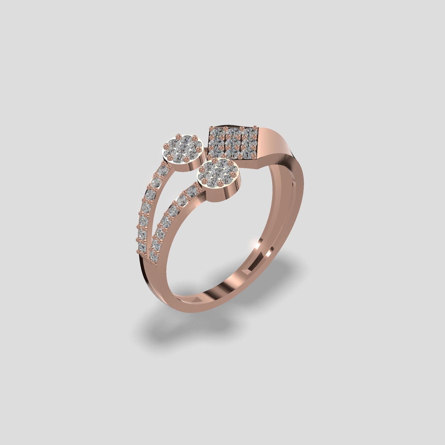 Divine Bloom Diamond Ring Gold