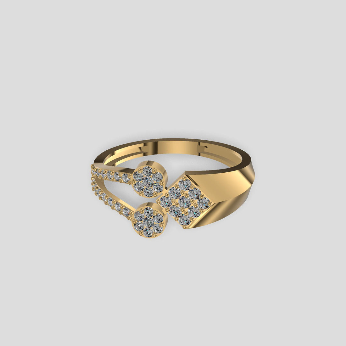 Divine Bloom Diamond Ring Gold