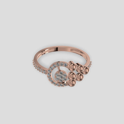 Aurelia Orbit Diamond Ring Gold