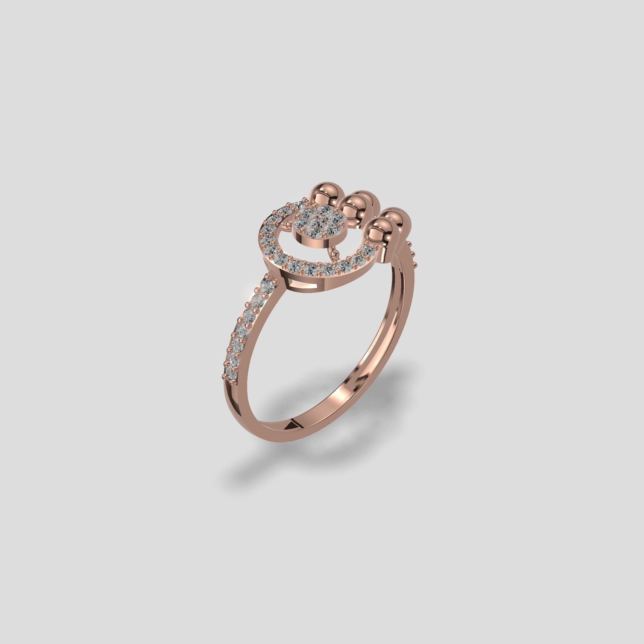 Aurelia Orbit Diamond Ring Gold