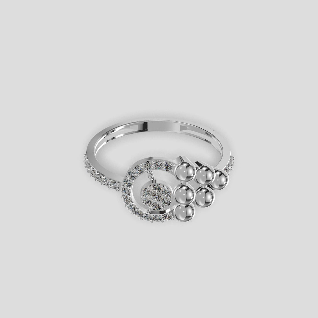 Aurelia Orbit Diamond Ring Platinum