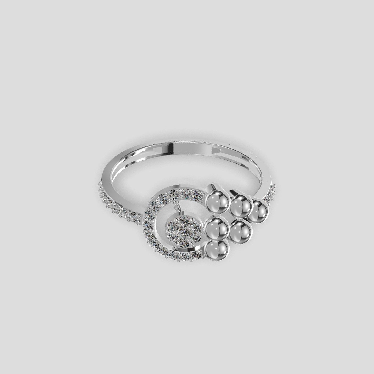 Aurelia Orbit Diamond Ring Gold