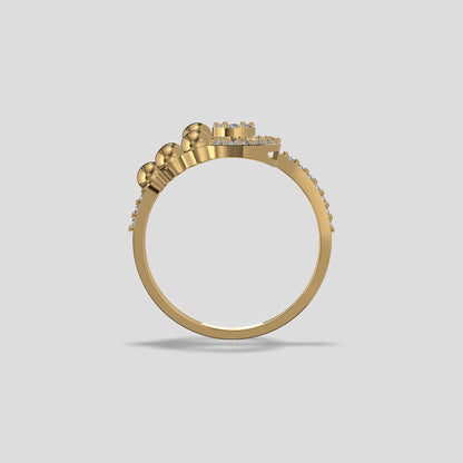 Aurelia Orbit Diamond Ring Gold