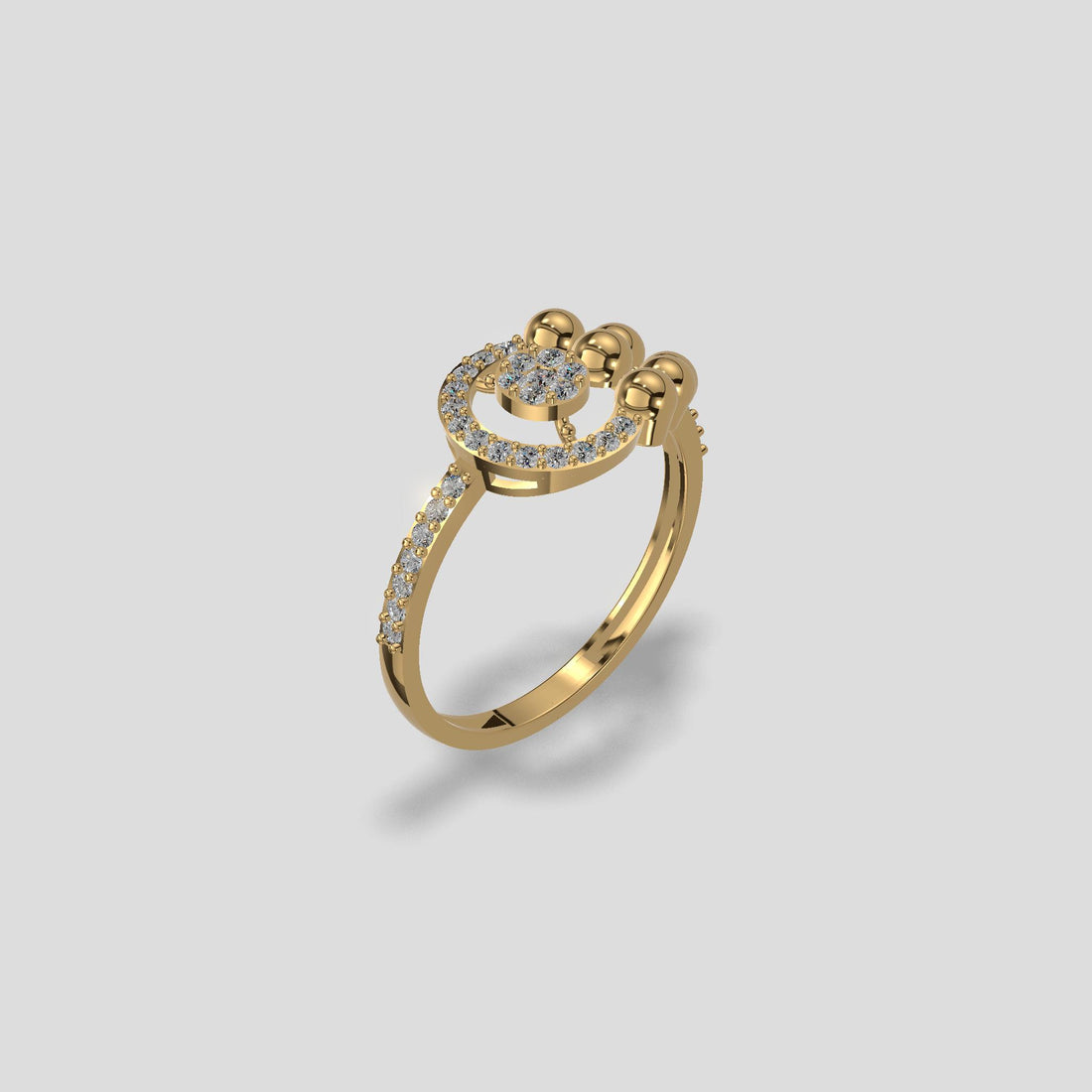 Aurelia Orbit Diamond Ring Gold