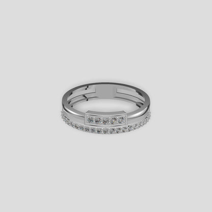 Linea Luxe Diamond Band Ring Gold