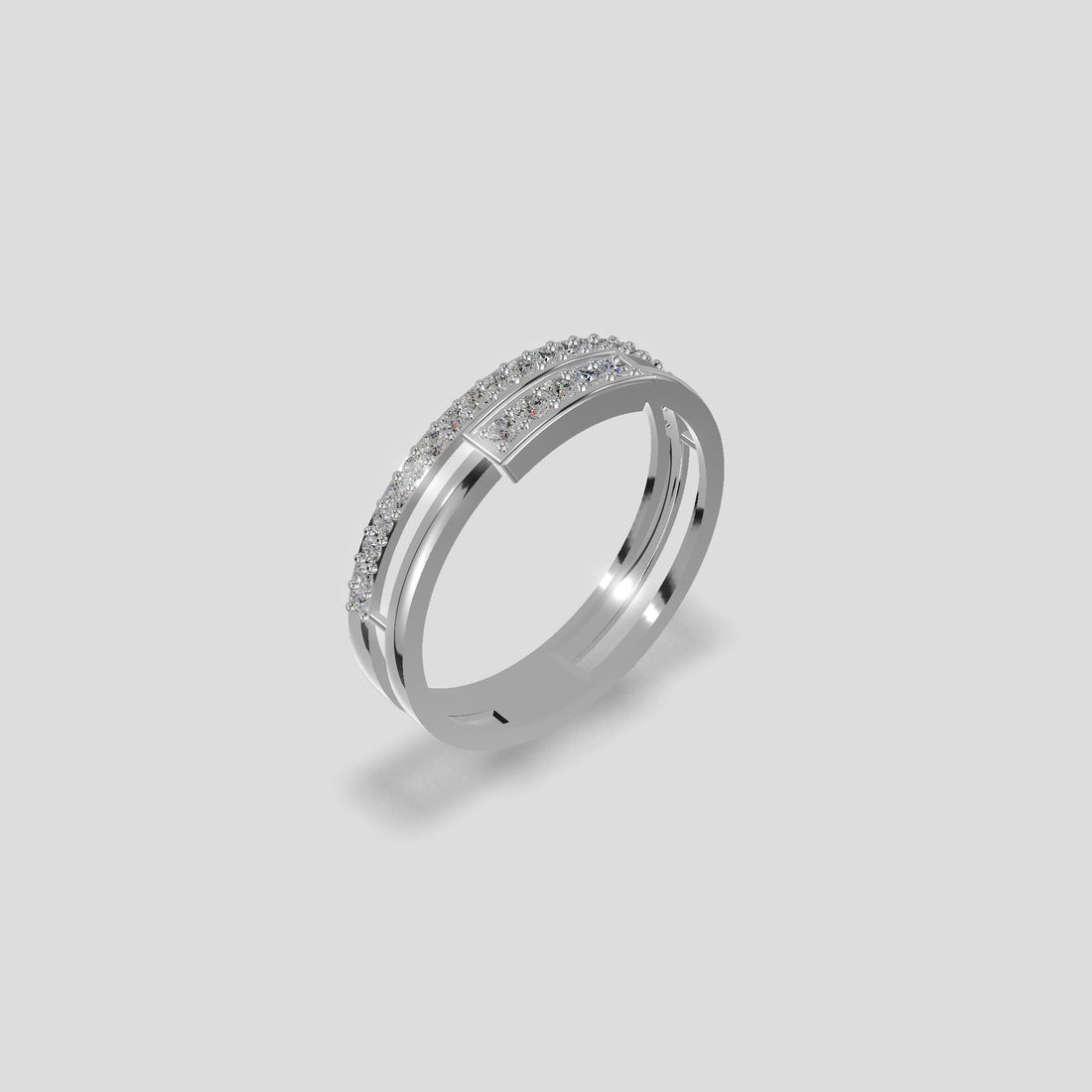 Linea Luxe Diamond Band Ring Platinum
