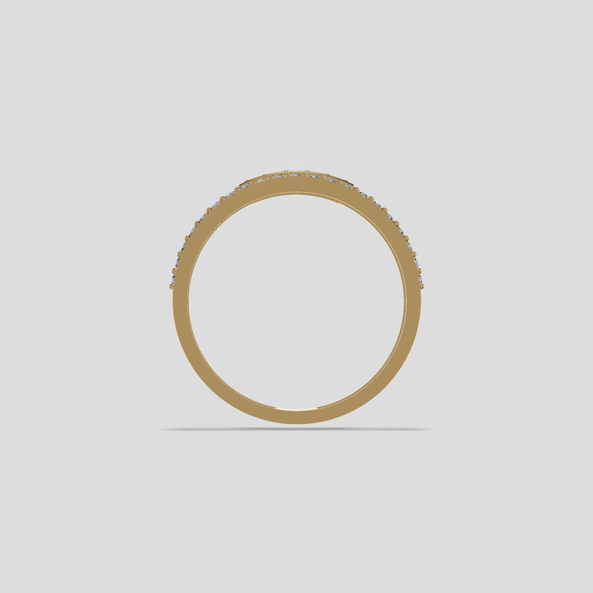 Linea Luxe Diamond Band Ring Gold