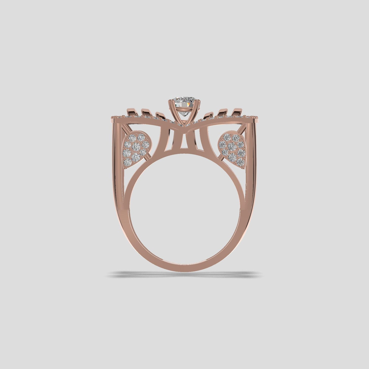 Regalia Bow Diamond Ring Gold