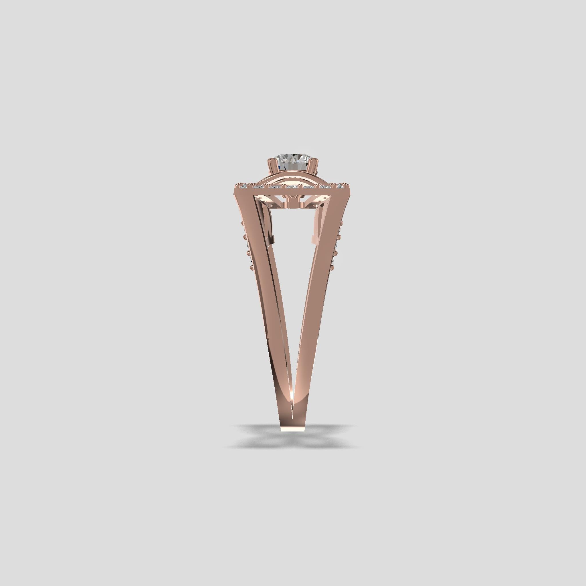 Regalia Bow Diamond Ring Gold