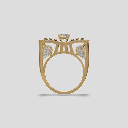 Regalia Bow Diamond Ring Gold