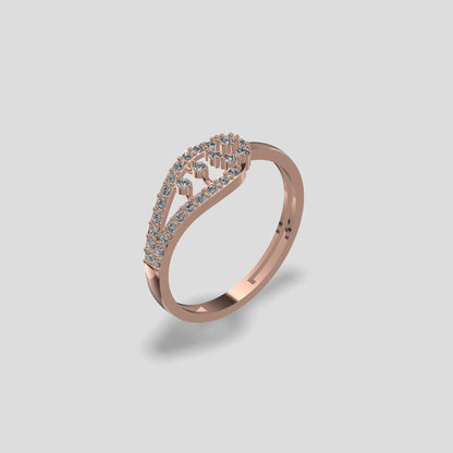 Teardrop Radiance Diamond Ring Gold