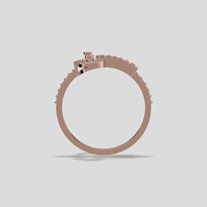 Golden Elegance Diamond Accent Ring Gold