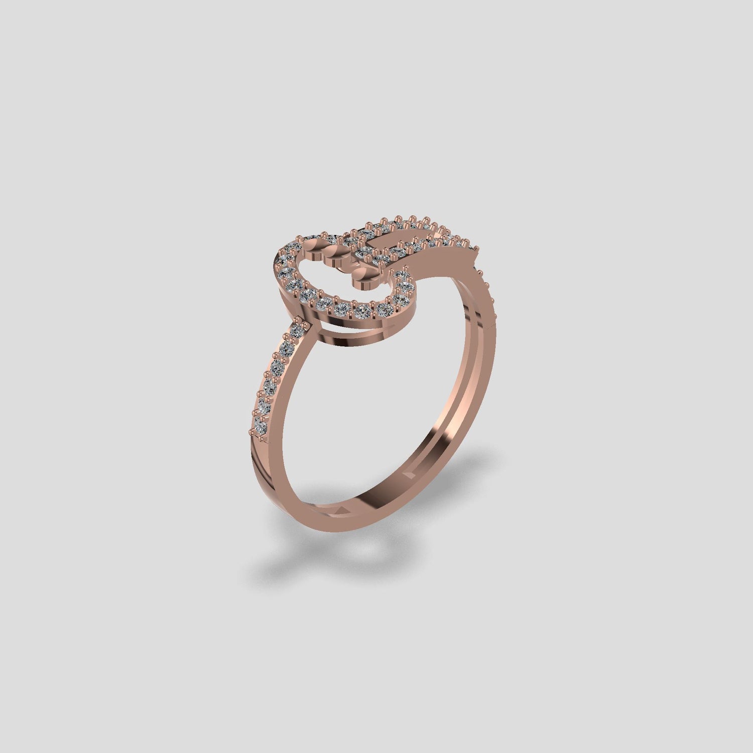 Golden Elegance Diamond Accent Ring Gold