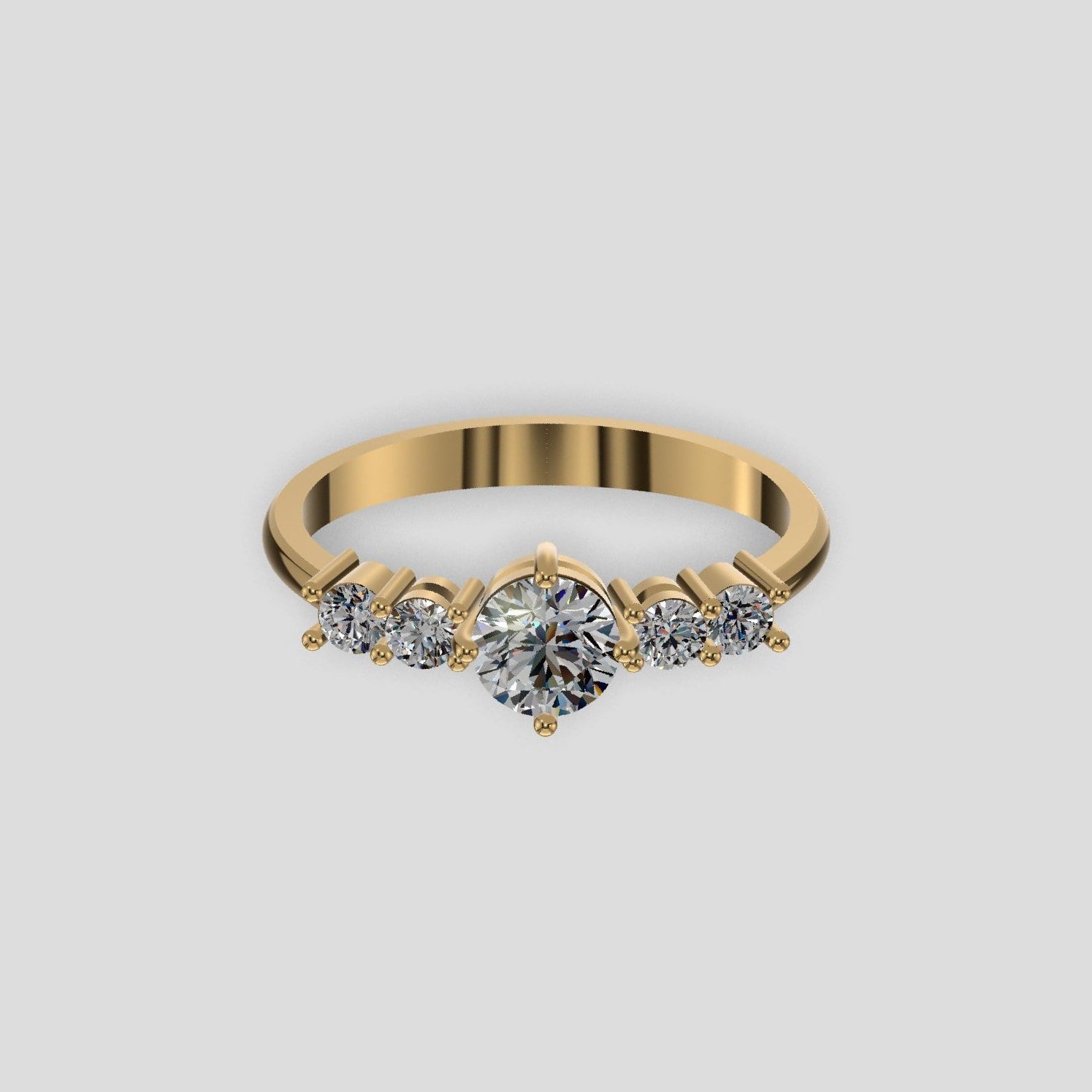 Celeste Harmony Diamond Ring Gold