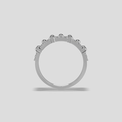 Orabella Triple Row Diamond Ring Gold