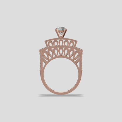 Royal Grace Sapphire &amp; Diamond Ring Gold