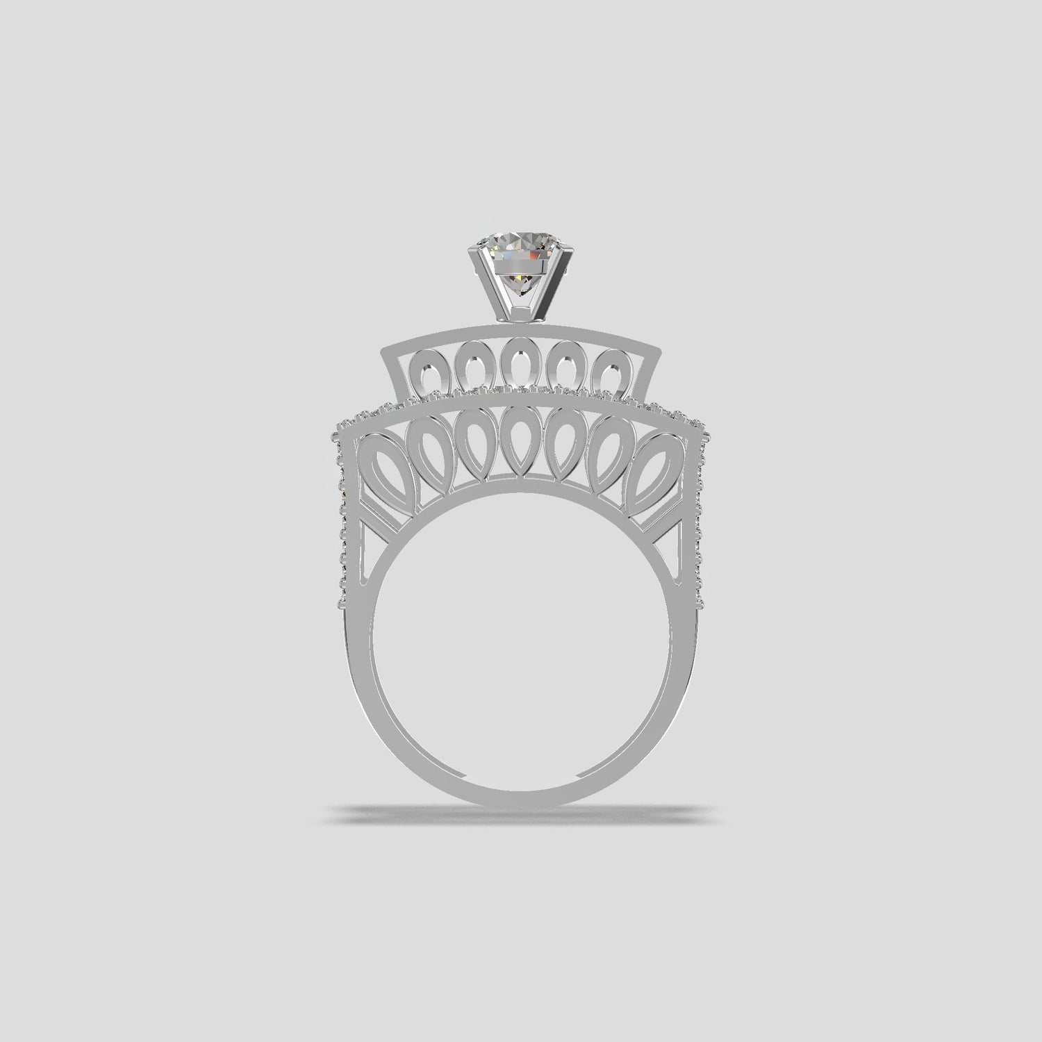 Royal Grace Sapphire &amp; Diamond Ring Gold