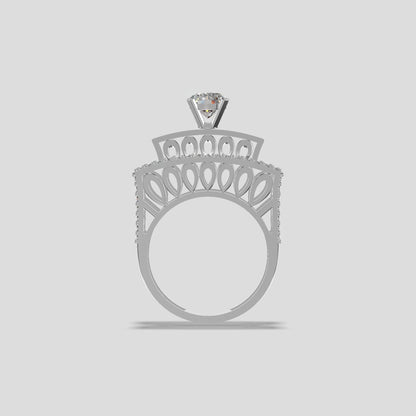 Royal Grace Sapphire &amp; Diamond Ring Gold