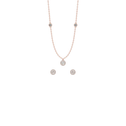 Illusion Bloom Trio Chain Set Gold