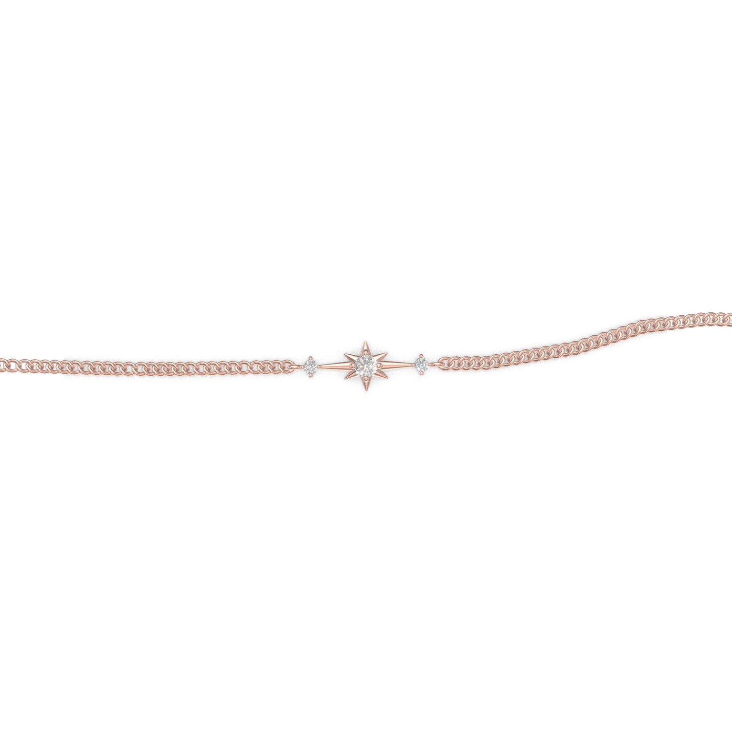 Solara Star Diamond Bracelet Gold