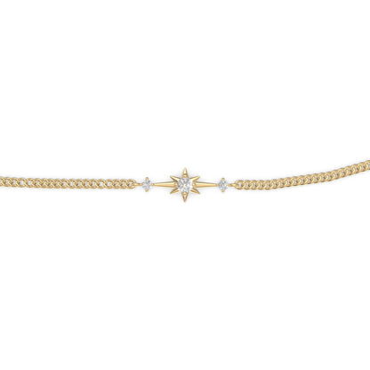 Solara Star Diamond Bracelet Gold