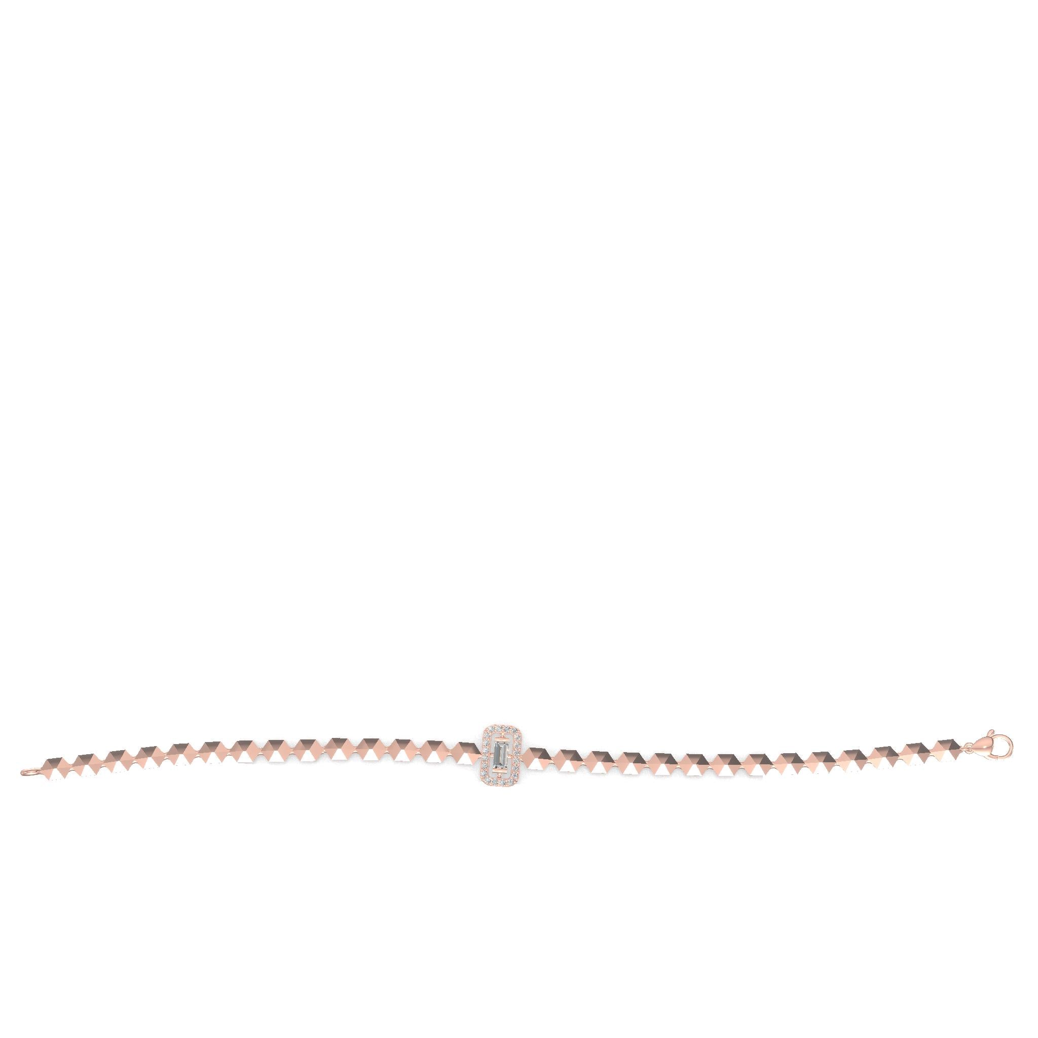 Regalia Baguette Diamond Bracelet Gold
