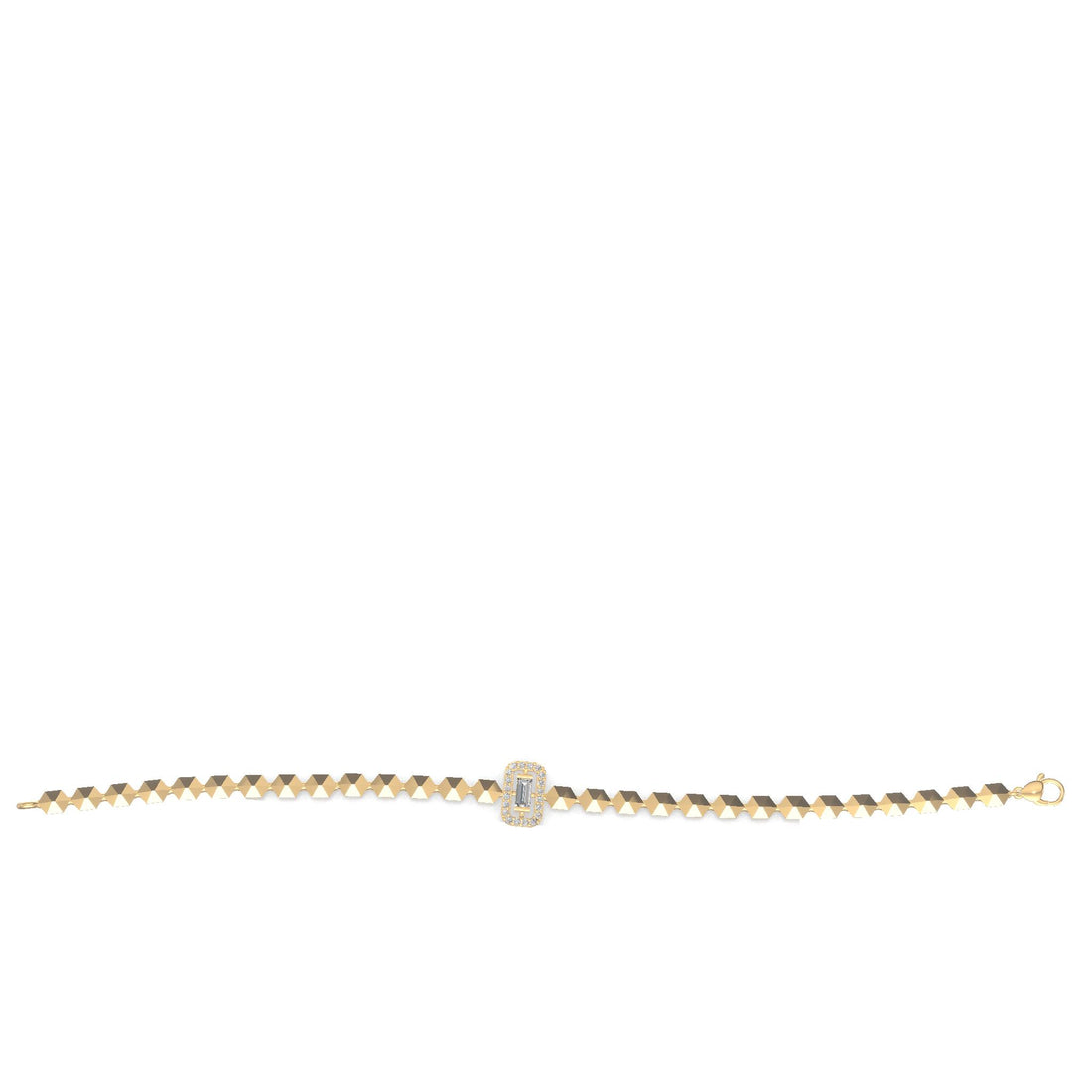 Regalia Baguette Diamond Bracelet Gold