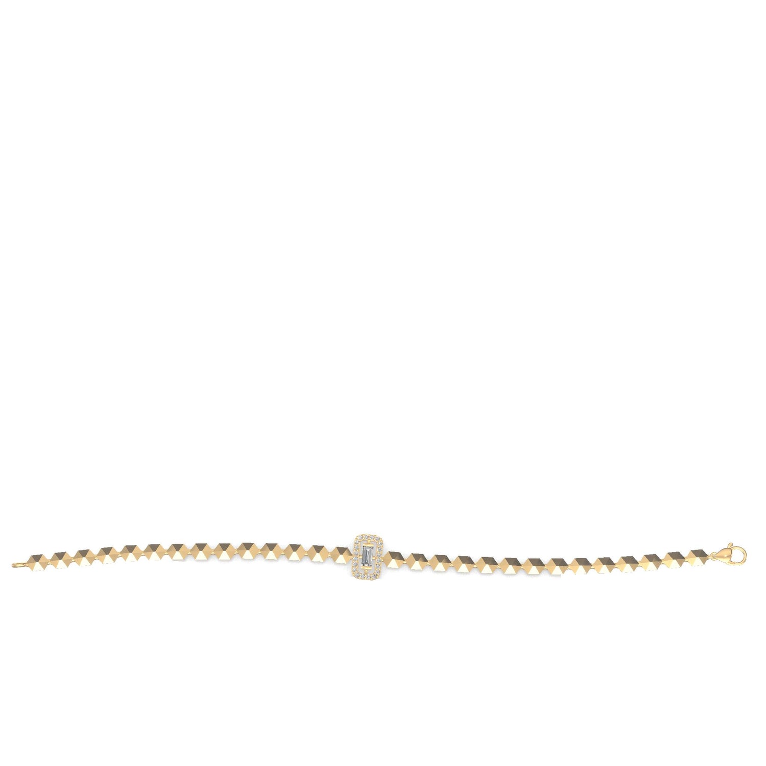 Regalia Baguette Diamond Bracelet Gold