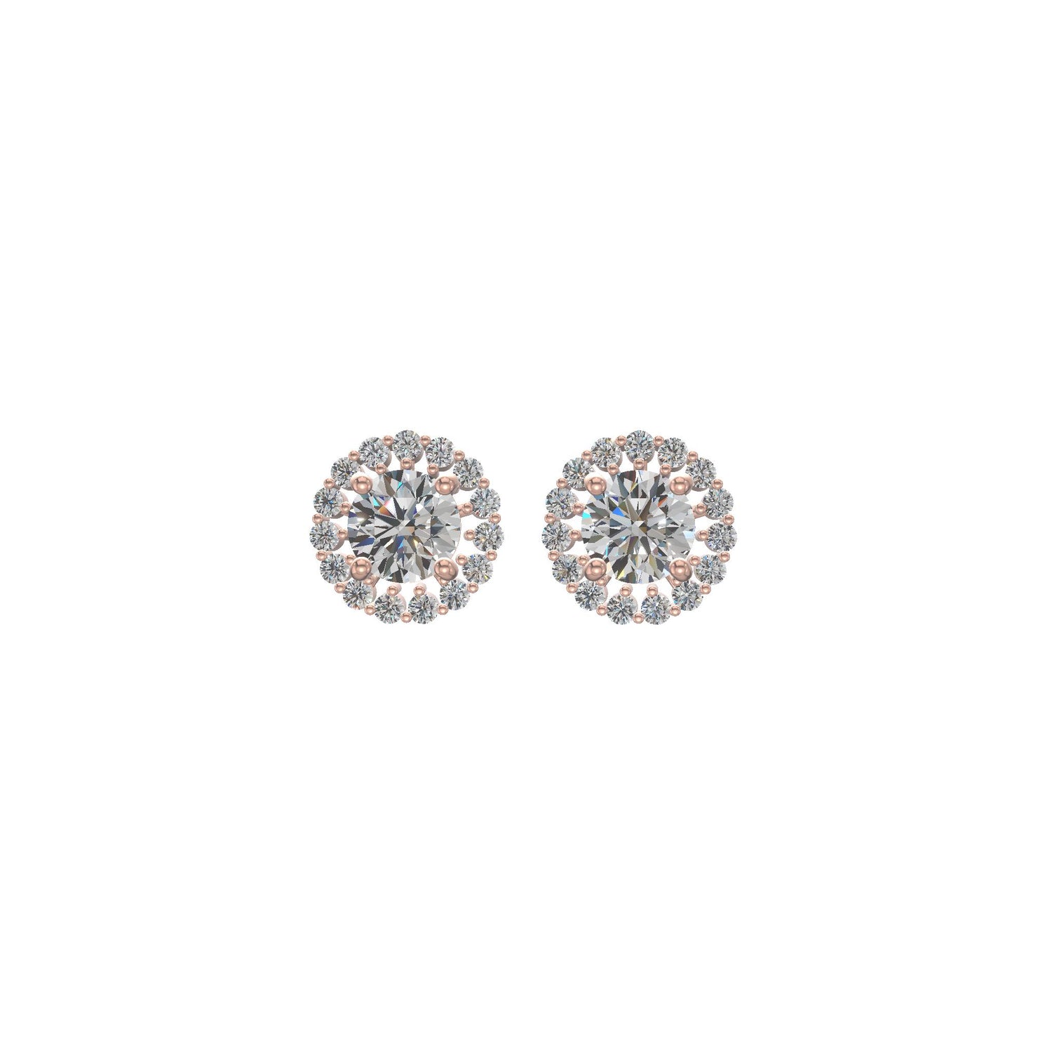 Celestia Bloom Stud Earrings Gold