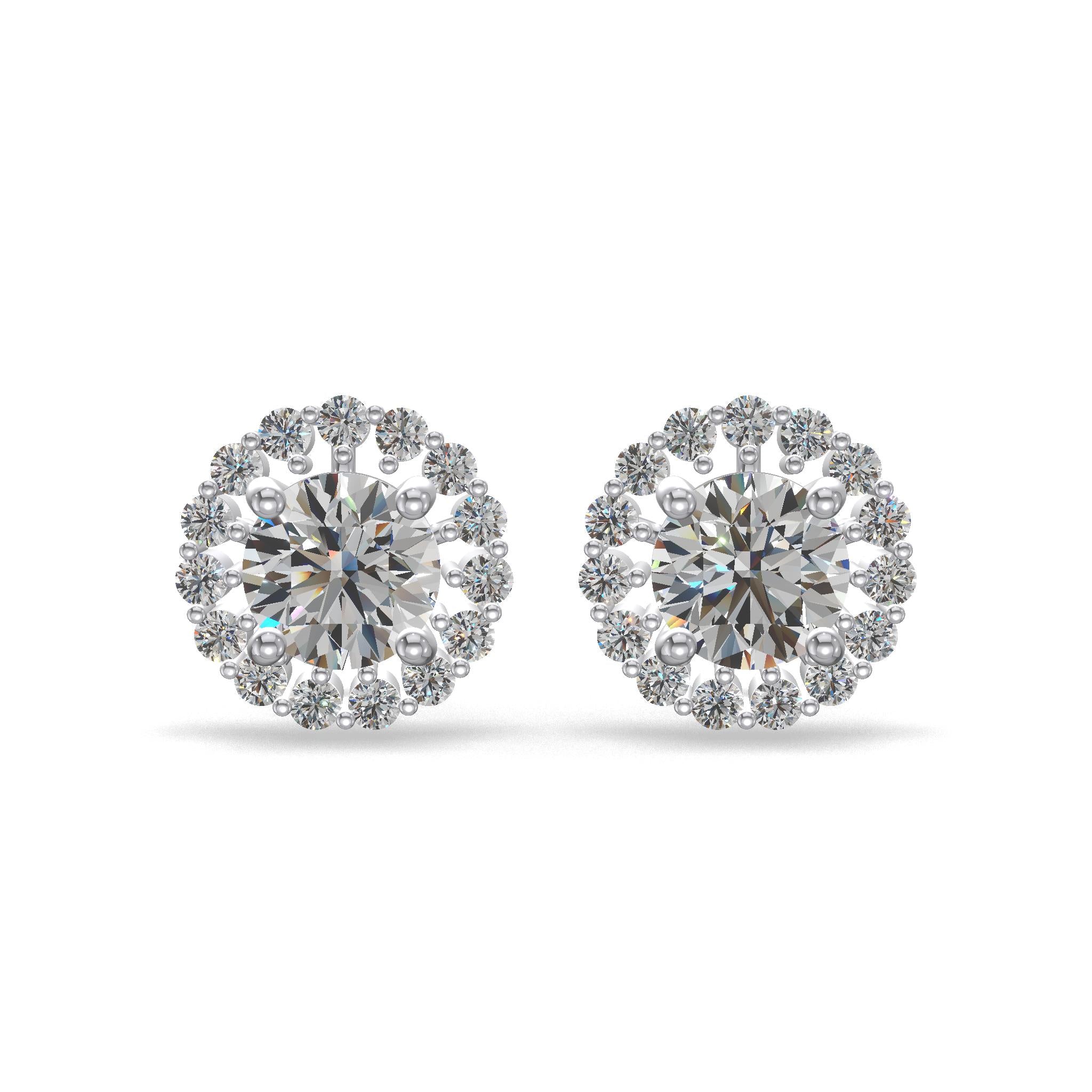 Celestia Bloom Stud Earrings Gold