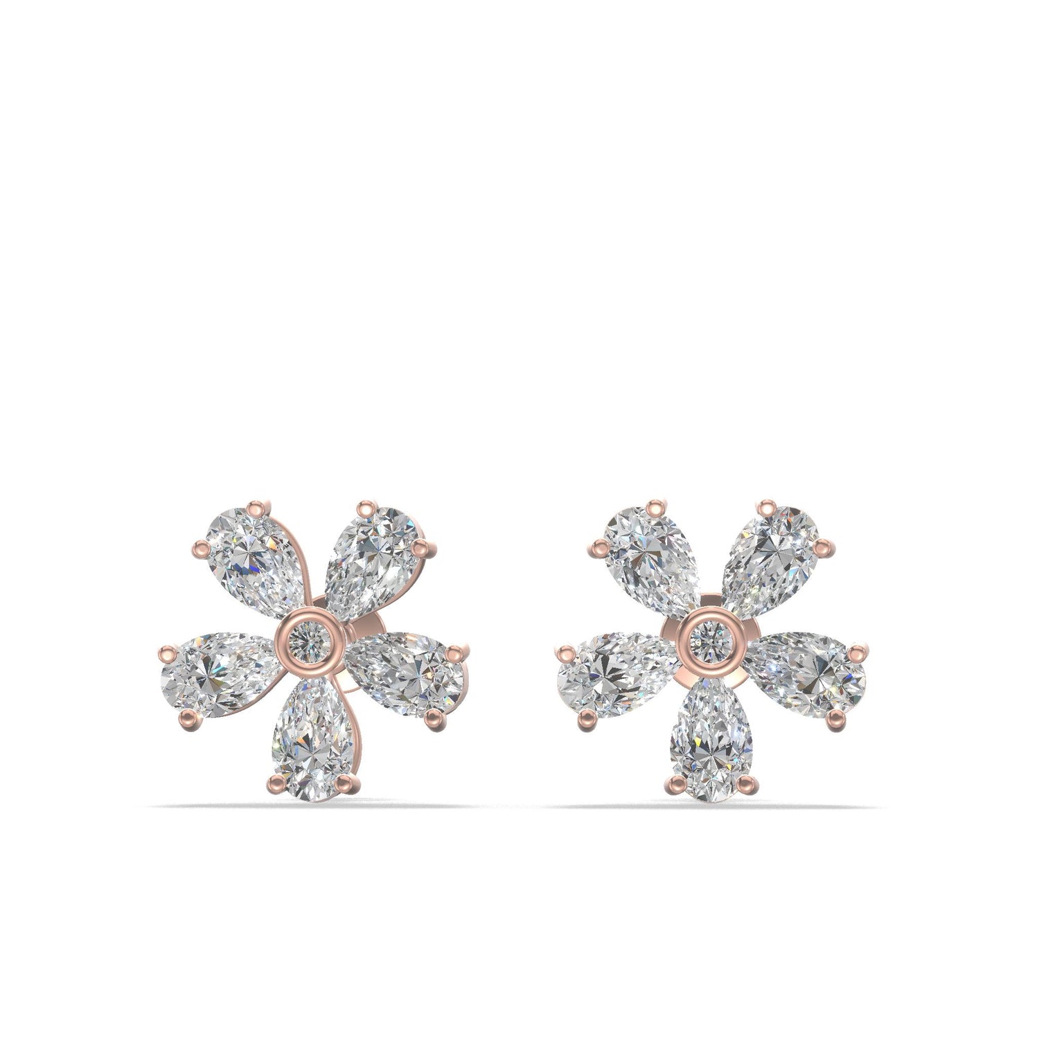 Blossom Luxe Floral Earrings Gold