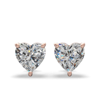 Sweetheart Diamond Studs ER Gold