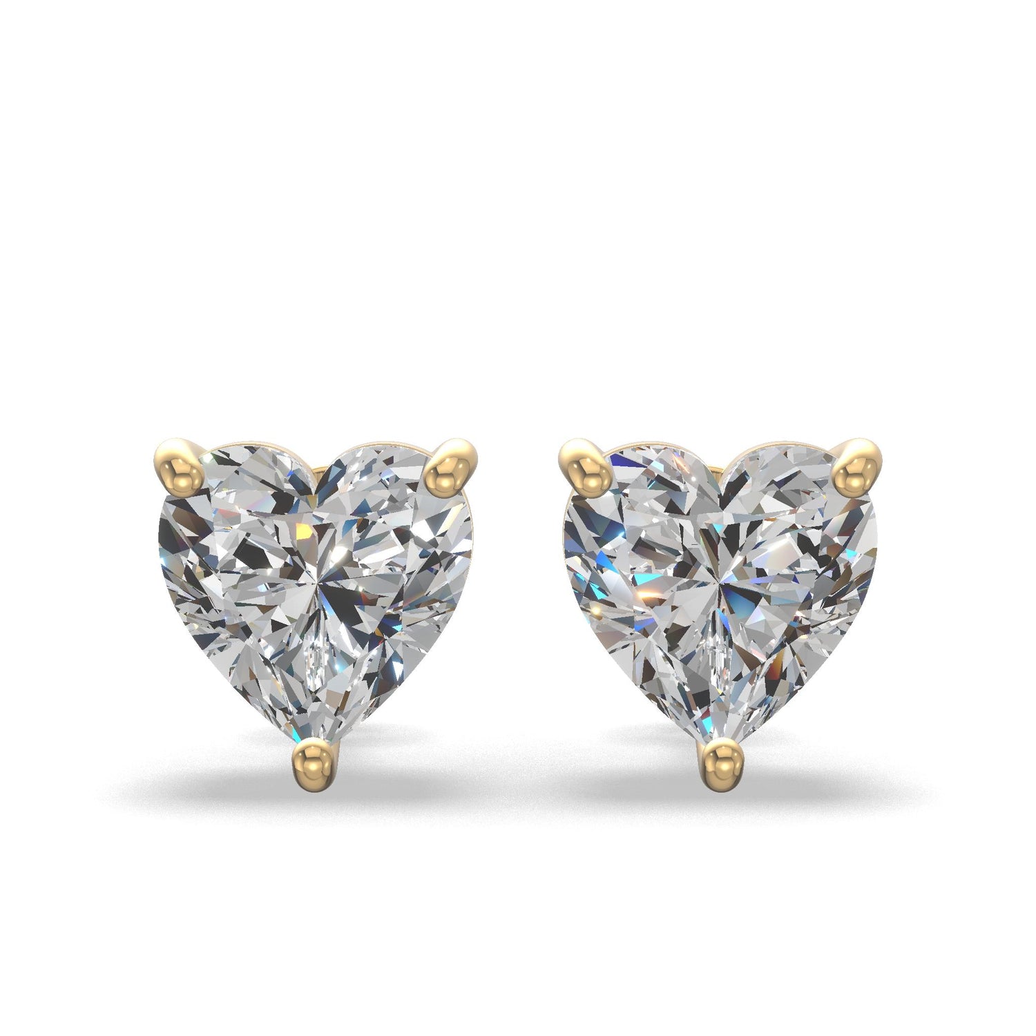 Sweetheart Diamond Studs ER Gold
