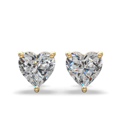 Sweetheart Diamond Studs ER Gold