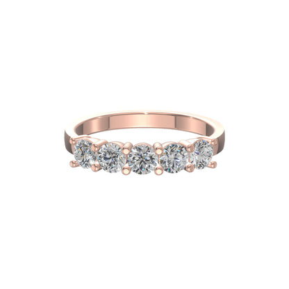 Celestia Quintet Diamond Band Gold